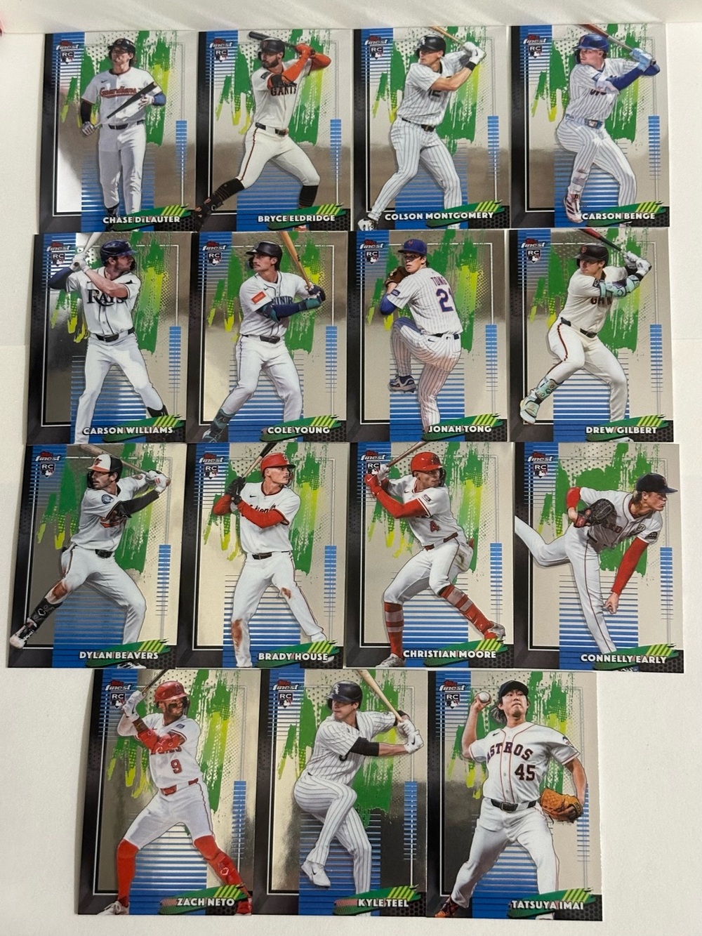 2026 Topps Finest Baseball Trading Cards - 15 Rookie Cards